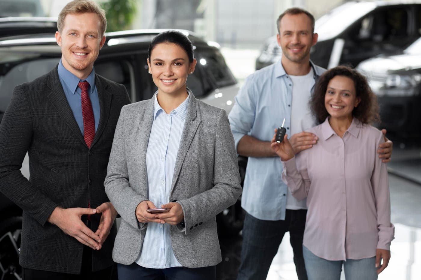 Klienci odbierający auto z gotową zabudową
